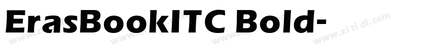 ErasBookITC Bold字体转换